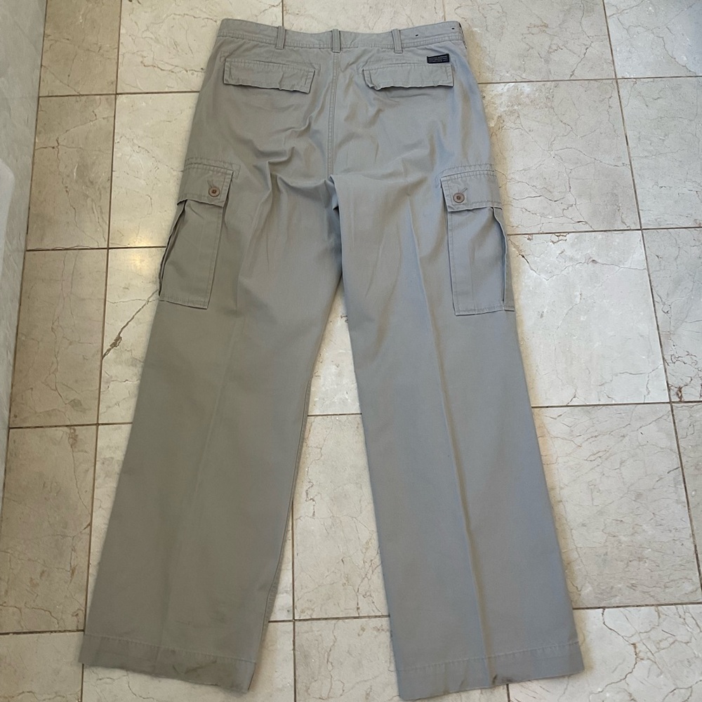 Banana Republic Cargo Pants, Khaki Color, 100% Cotton, 6-Pockets, Men’s 36 x 34 - Picture 7 of 15